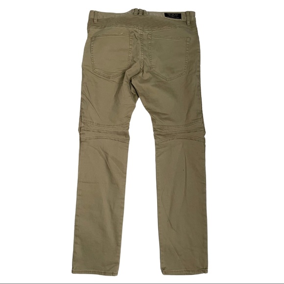 Get Me Fly Denim Khaki Biker Jean Size 34 L - Picture 2 of 4